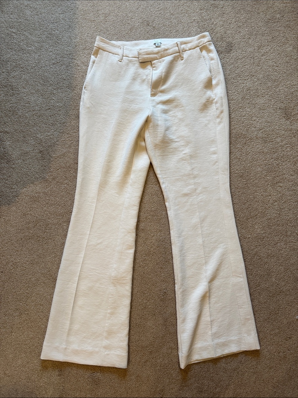a new day Cream Flare Wide-Leg dress pants